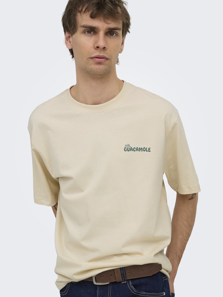 Onschef Life Rlx Ss Tee - Ecru