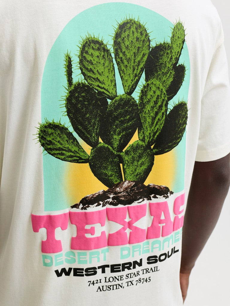 Jorsag Tee Ss Crew Neck Styd Ss26 - Ecru
