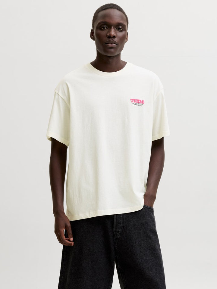 Jorsag Tee Ss Crew Neck Styd Ss26 - Ecru