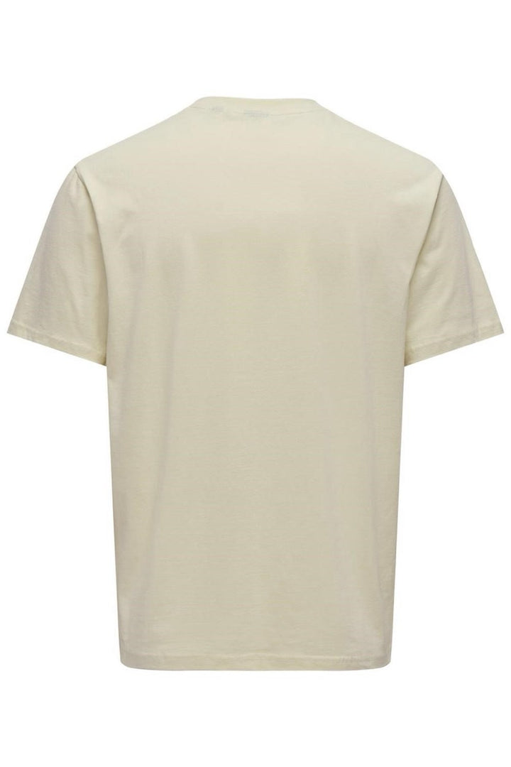 Onslevi Life Reg Text Ss Tee Noos - Beige