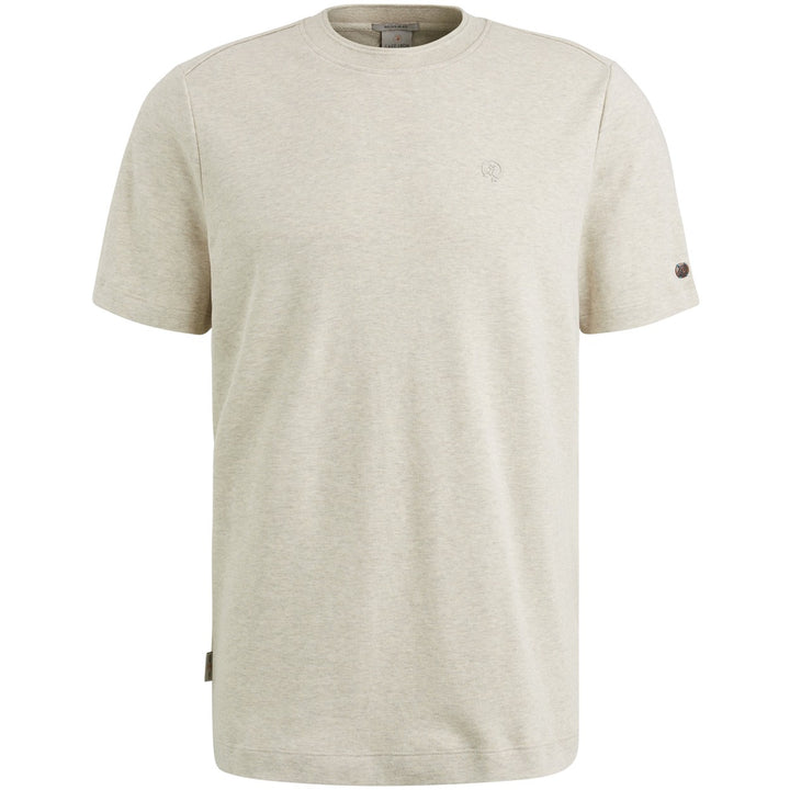 R-neck Regular Fit Interlock - Beige