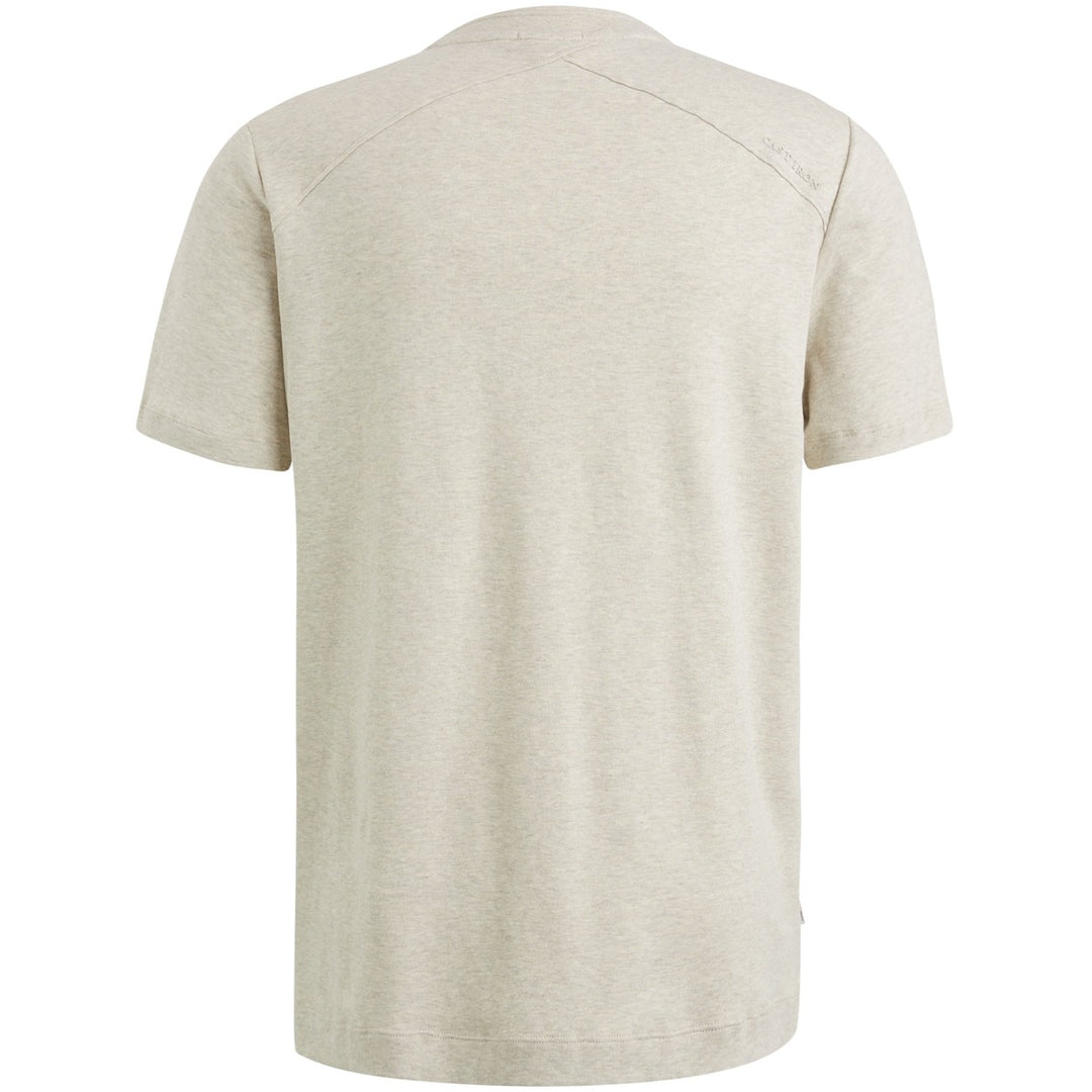 R-neck Regular Fit Interlock - Beige