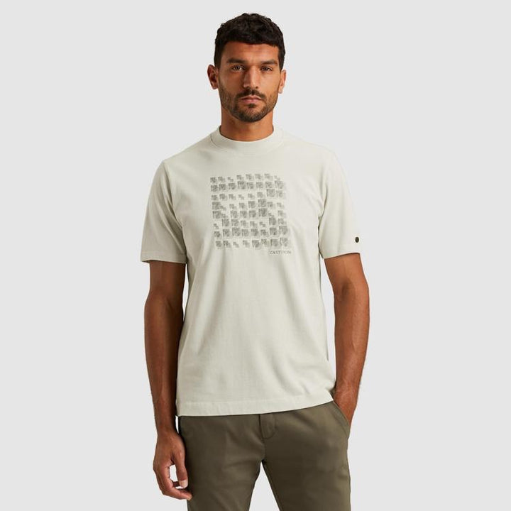 Short Sleeve R-neck Regular Fit Si - Beige