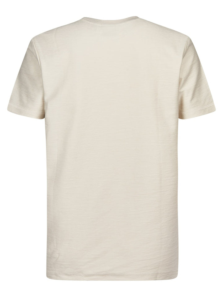 Men T-shirt Ss - Beige