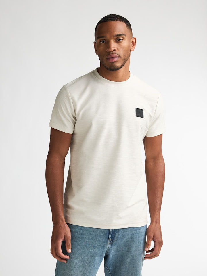 Men T-shirt Ss - Beige