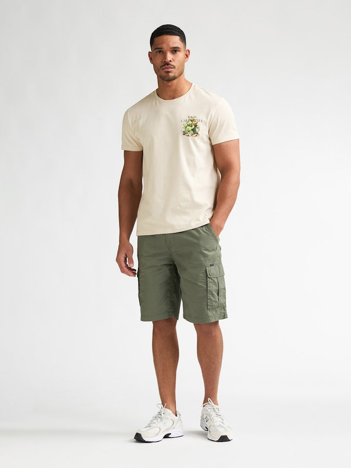 Men T-shirt Ss - Beige