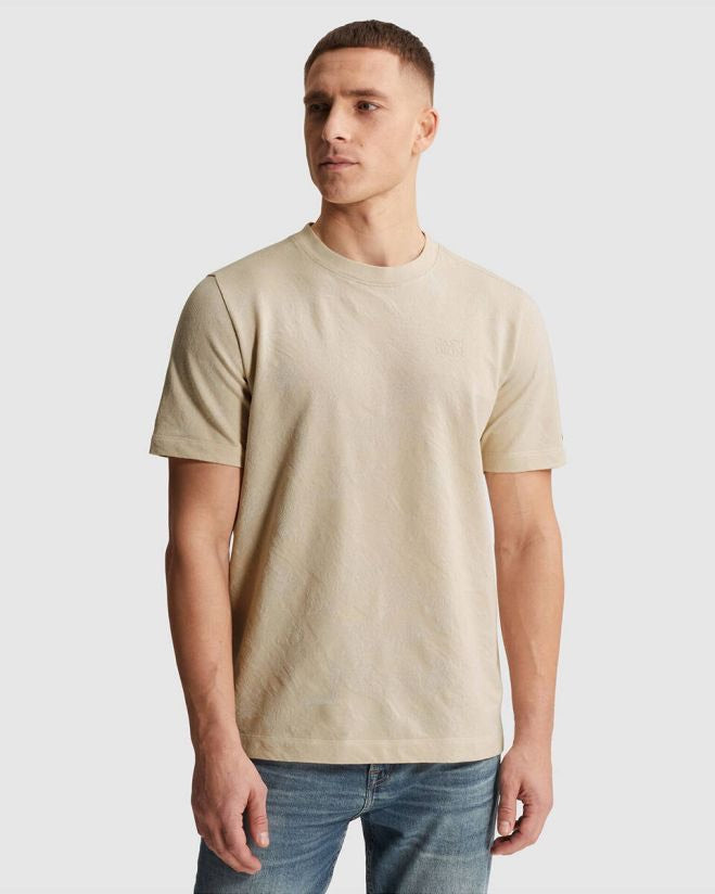 Short Sleeve R-neck Regular Fit Ja - Beige
