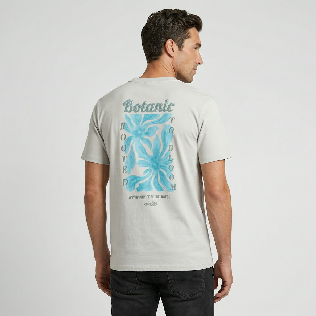 Pluyo Ts Backprint Stone Grey - Kit