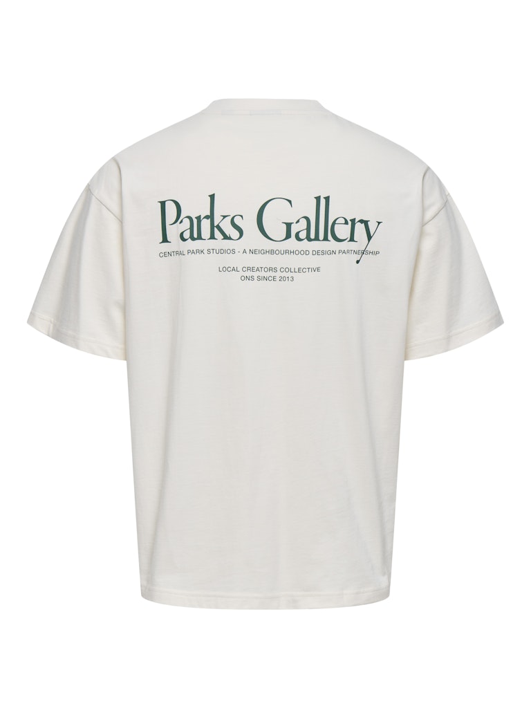 Onsparker Ss Loose Tee - Wit Dessin