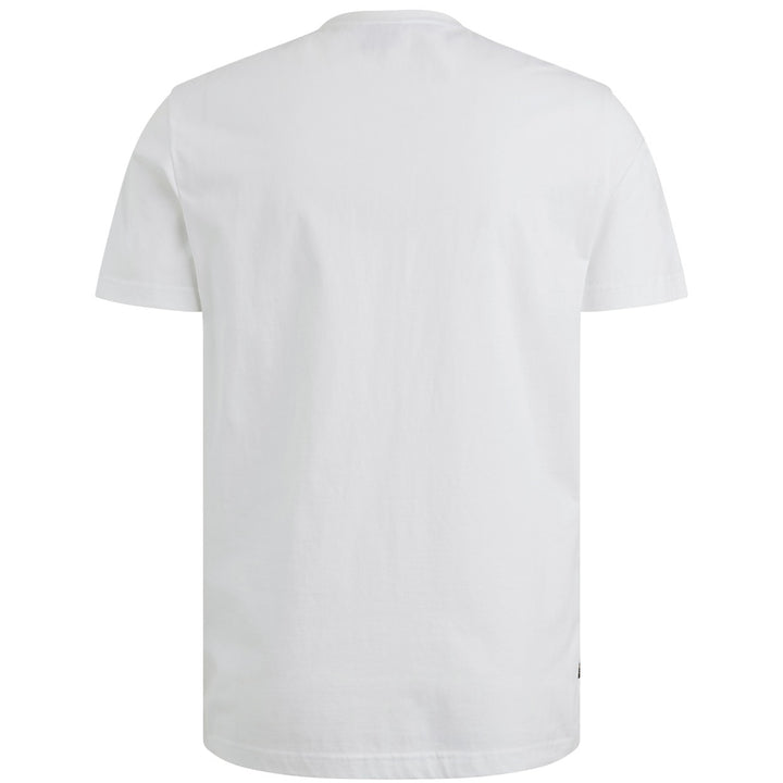 Short Sleeve R-neck Single Jersey - Wit Dessin