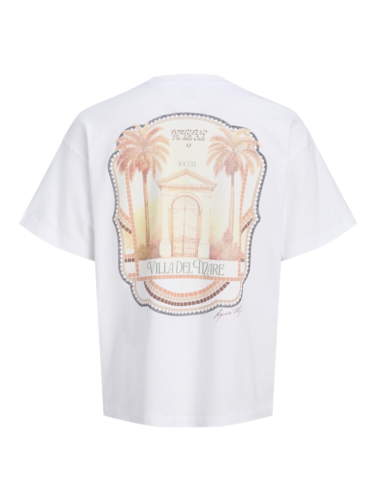 Jorcotedazur Photoback Tee Ss Cn - Wit Dessin