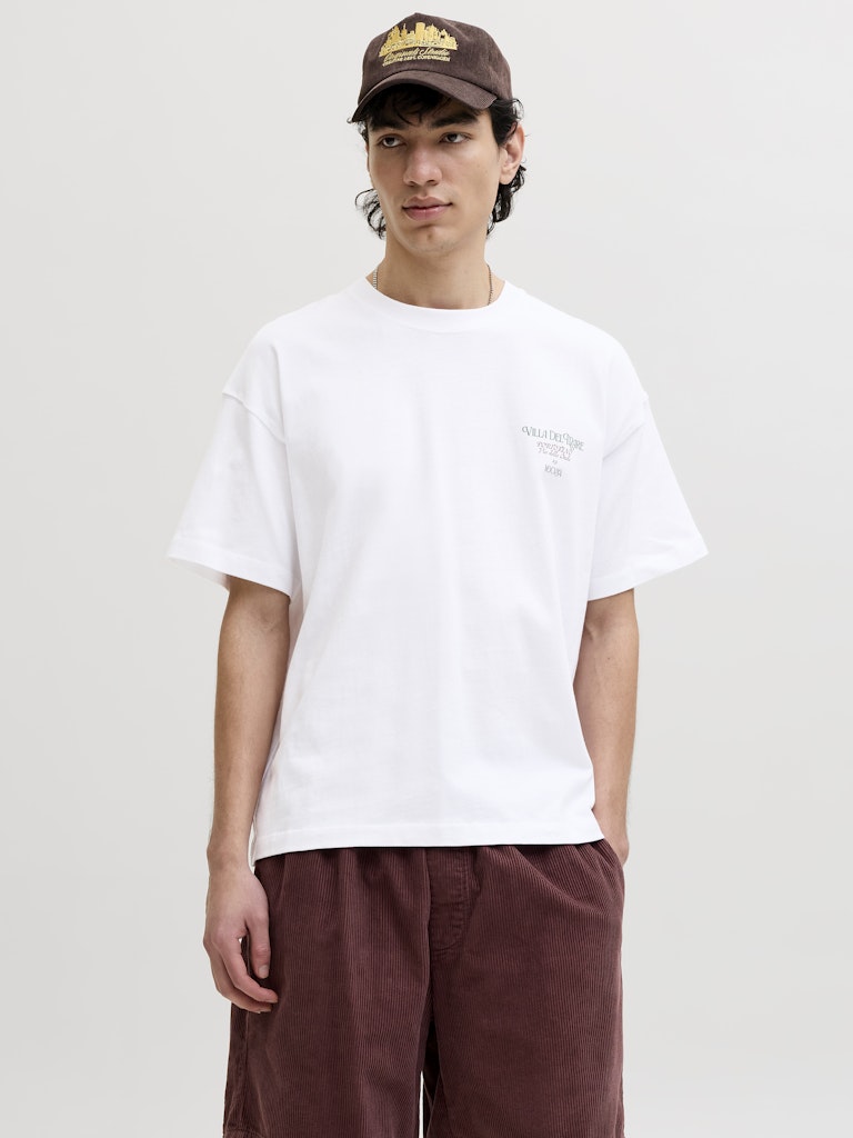 Jorcotedazur Photoback Tee Ss Cn - Wit Dessin