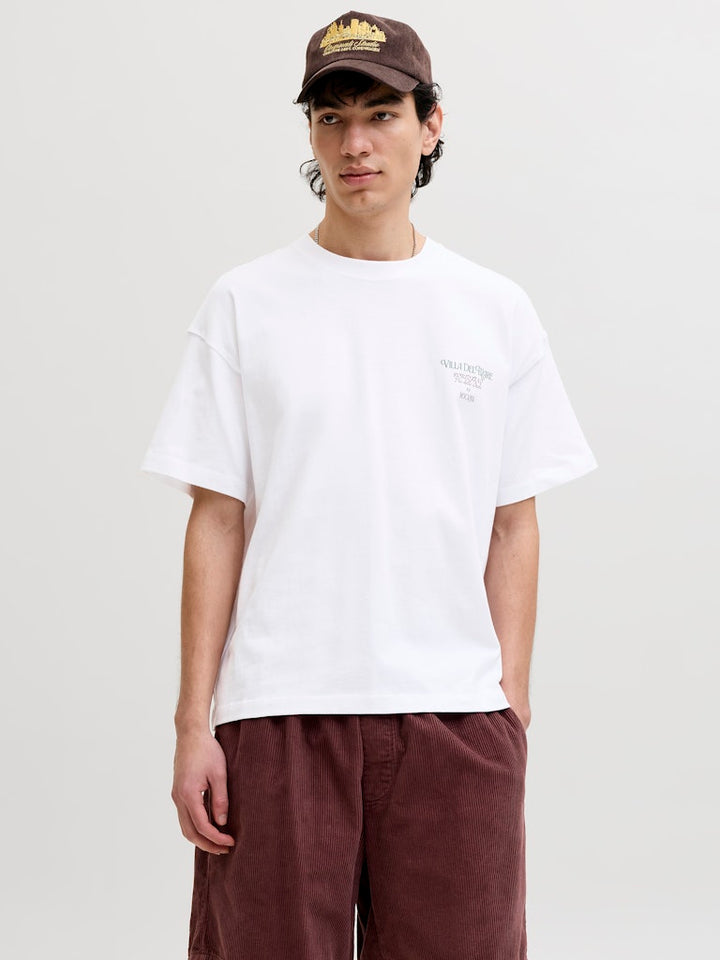 Jorcotedazur Photoback Tee Ss Cn - Wit Dessin