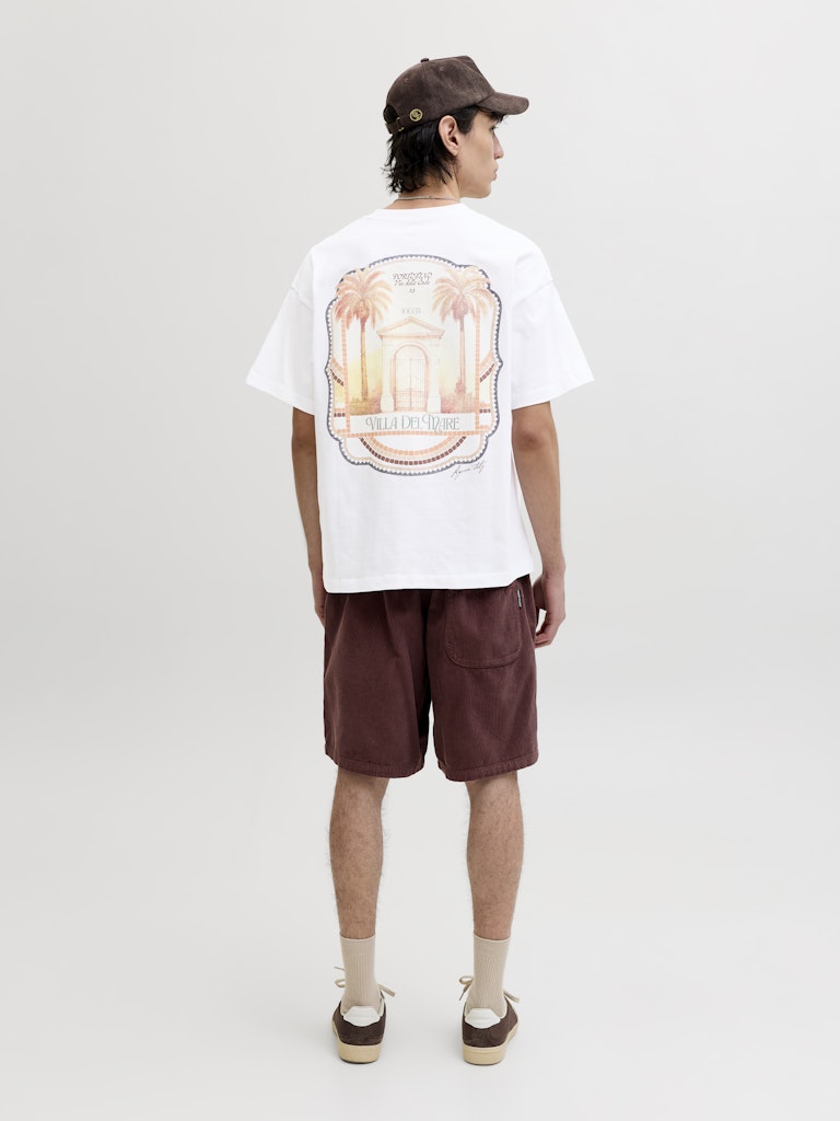 Jorcotedazur Photoback Tee Ss Cn - Wit Dessin