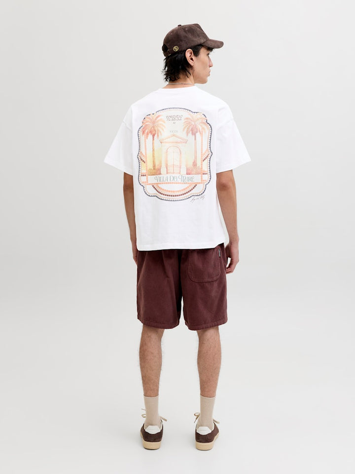 Jorcotedazur Photoback Tee Ss Cn - Wit Dessin