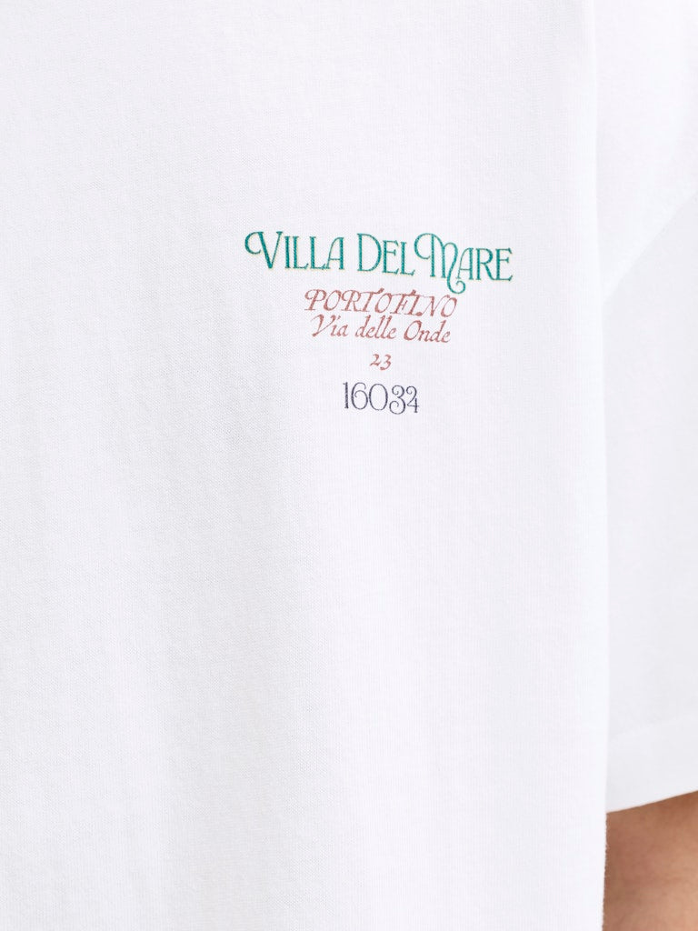 Jorcotedazur Photoback Tee Ss Cn - Wit Dessin
