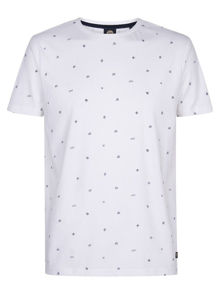 Men T-shirt Ss Aop - Wit Dessin