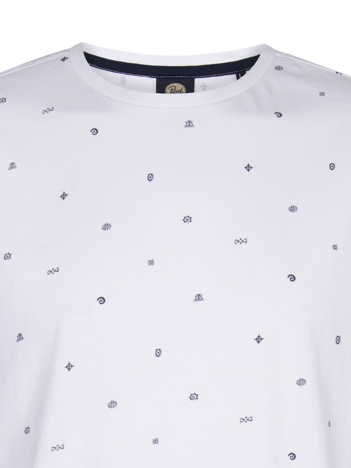 Men T-shirt Ss Aop - Wit Dessin