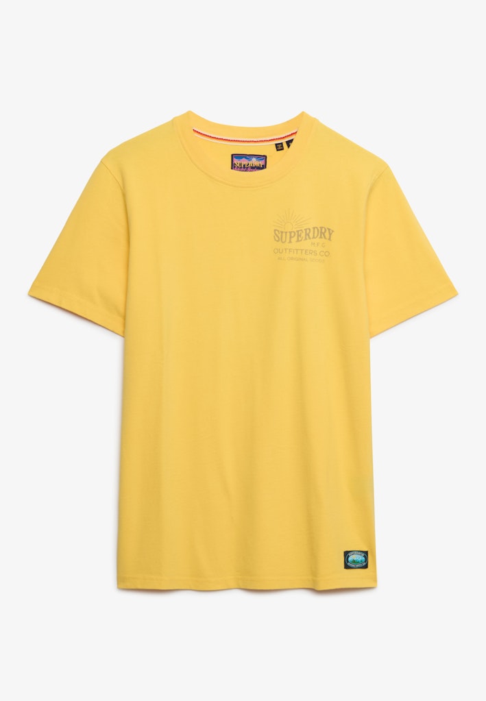 Outdoor Moutain Relaxed Tee - Licht Geel