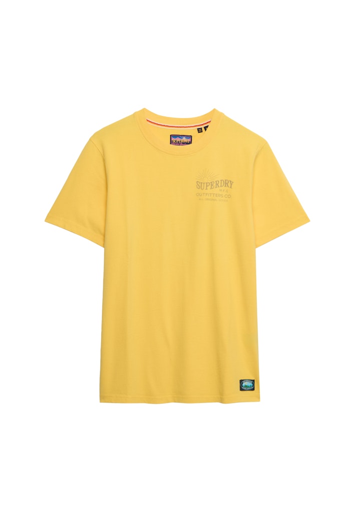 Outdoor Moutain Relaxed Tee - Licht Geel