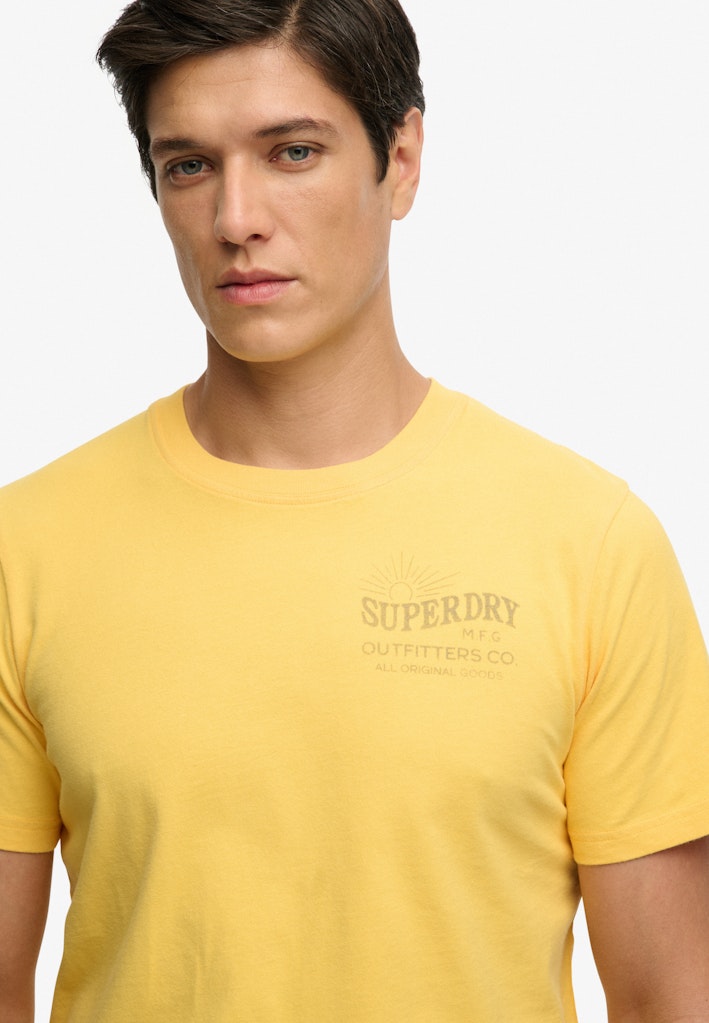 Outdoor Moutain Relaxed Tee - Licht Geel