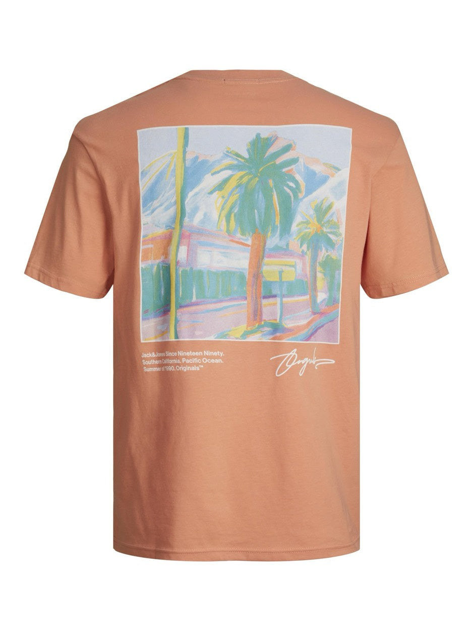 Joraruba Landscape Tee Ss Crew Neck - Oranje