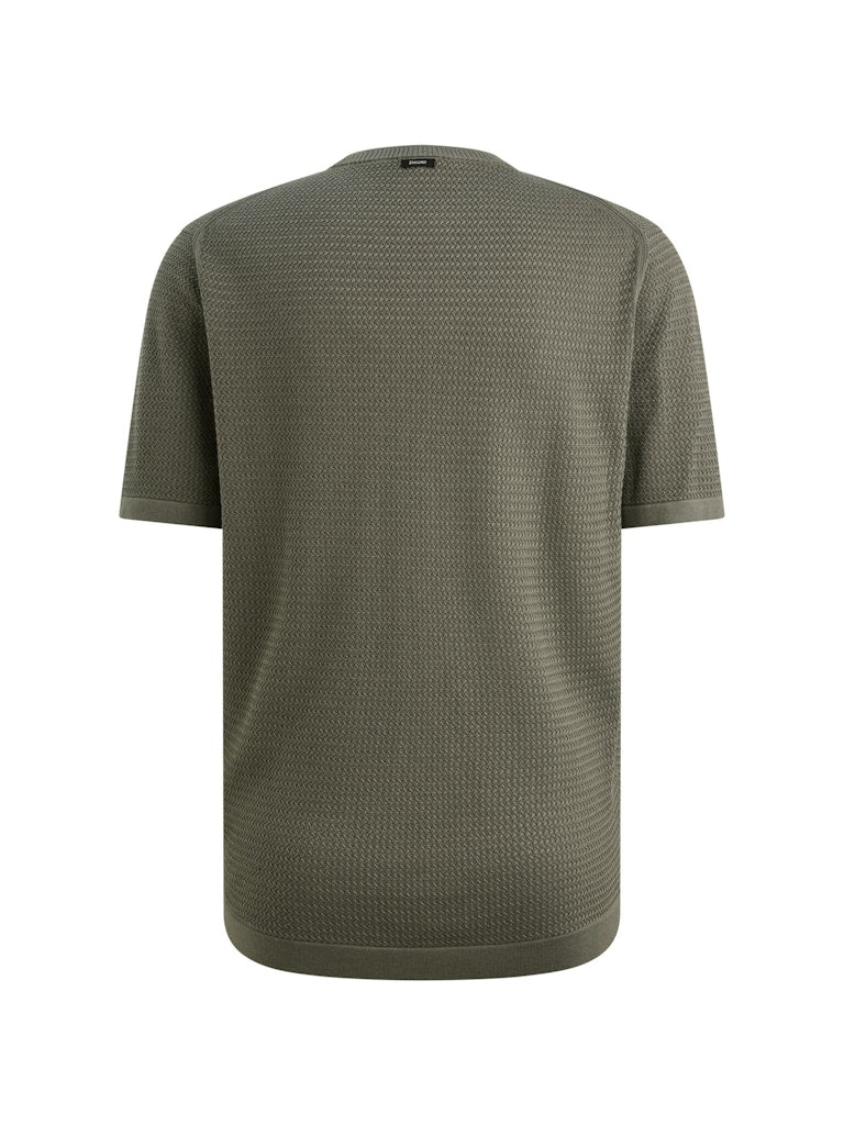 Short Sleeve R-neck Cotton Modal - Groen