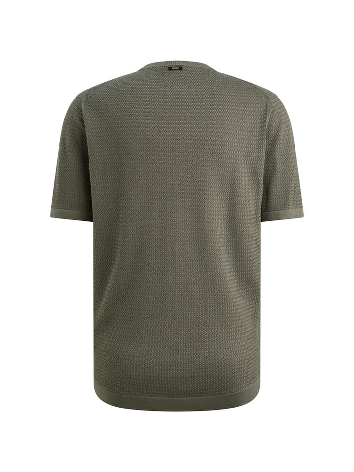 Short Sleeve R-neck Cotton Modal - Groen
