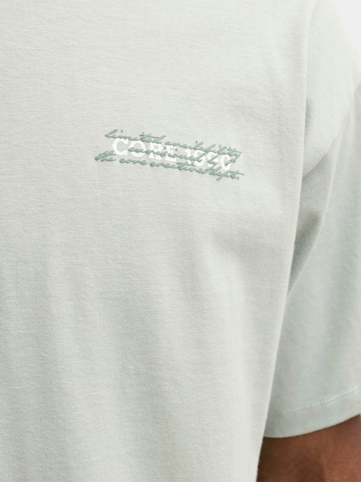 Jcoeterna Script Back Print Tee Ss Sa26 - Mint