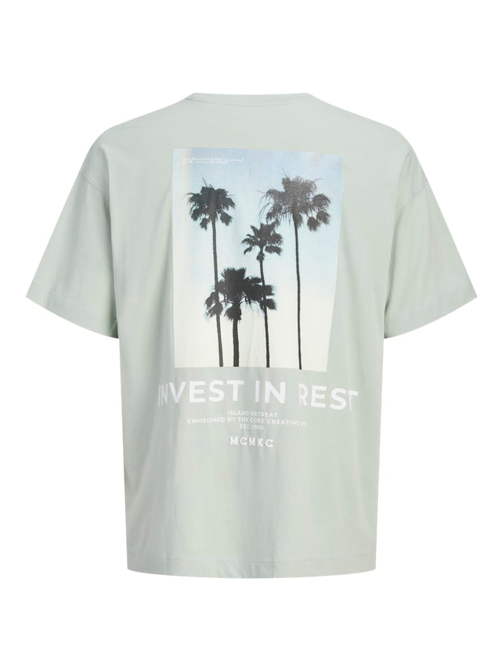 Jcoeterna Graphic Back Tee Ss Crew Neck - Mint