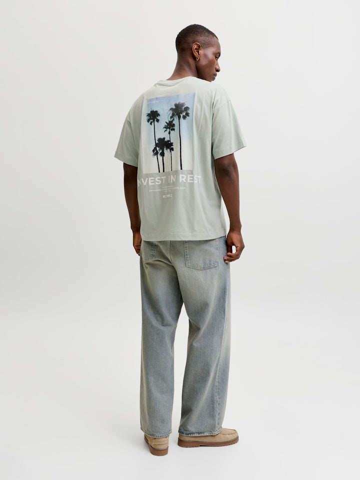 Jcoeterna Graphic Back Tee Ss Crew Neck - Mint