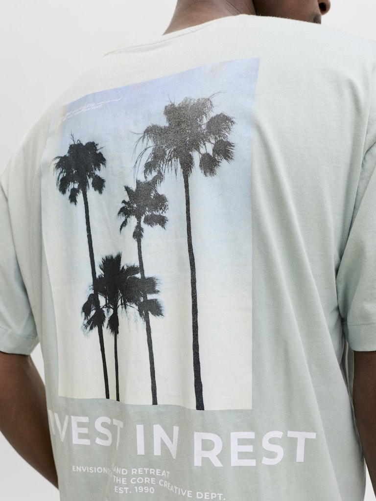 Jcoeterna Graphic Back Tee Ss Crew Neck - Mint