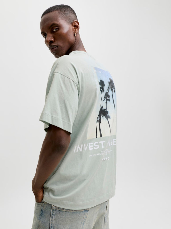 Jcoeterna Graphic Back Tee Ss Crew Neck - Mint