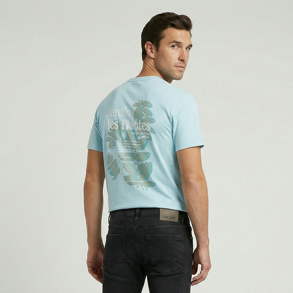 Pluyo Ts Backprint Navy - Mint