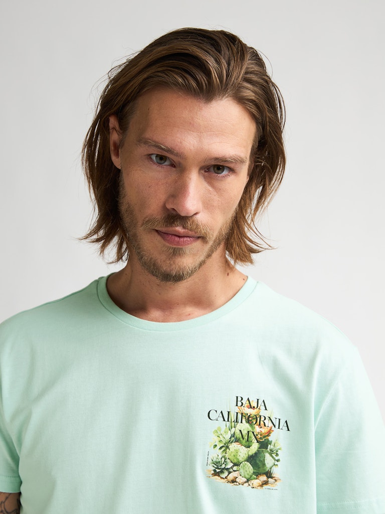 Men T-shirt Ss - Mint