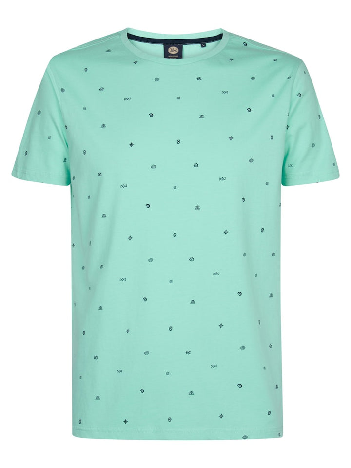 Men T-shirt Ss Aop - Mint