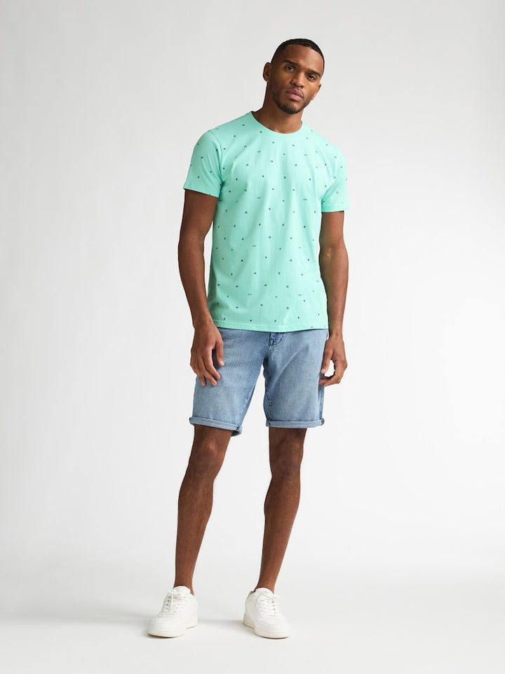 Men T-shirt Ss Aop - Mint