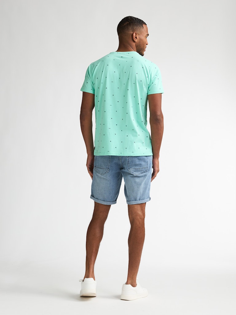 Men T-shirt Ss Aop - Mint