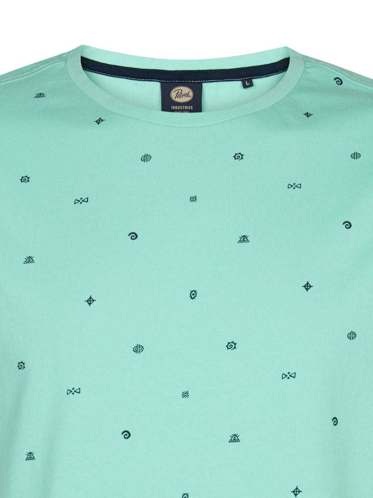Men T-shirt Ss Aop - Mint