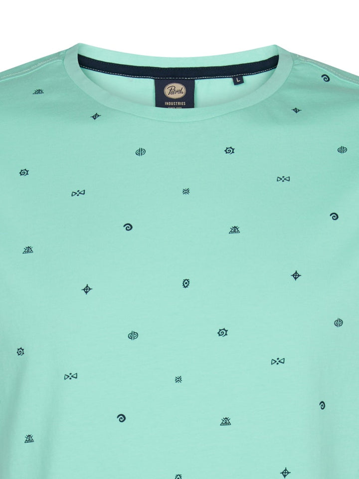 Men T-shirt Ss Aop - Mint