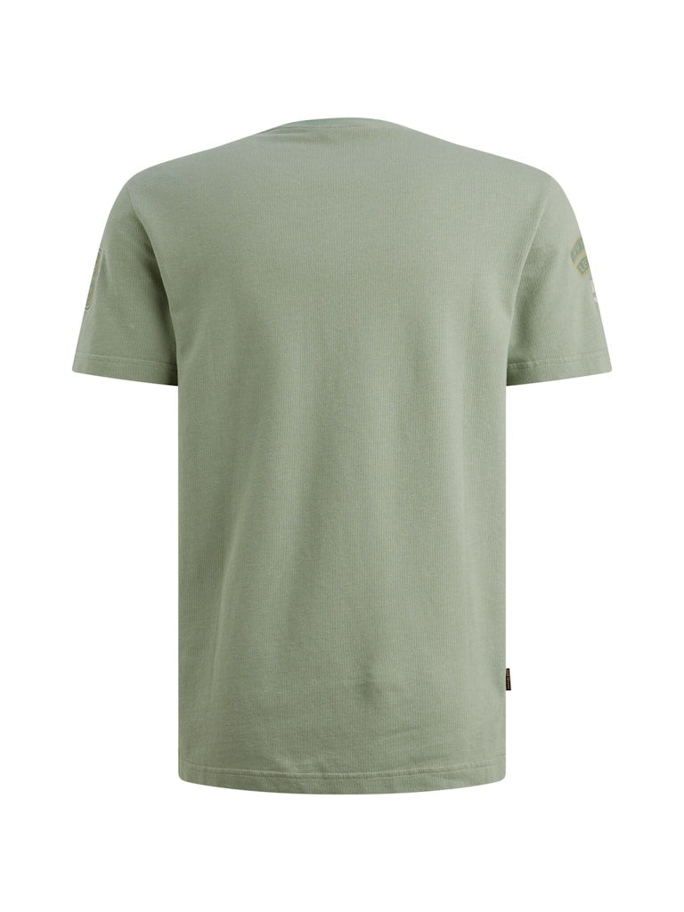 Short Sleeve R-neck Flat Waffle Je - Mint