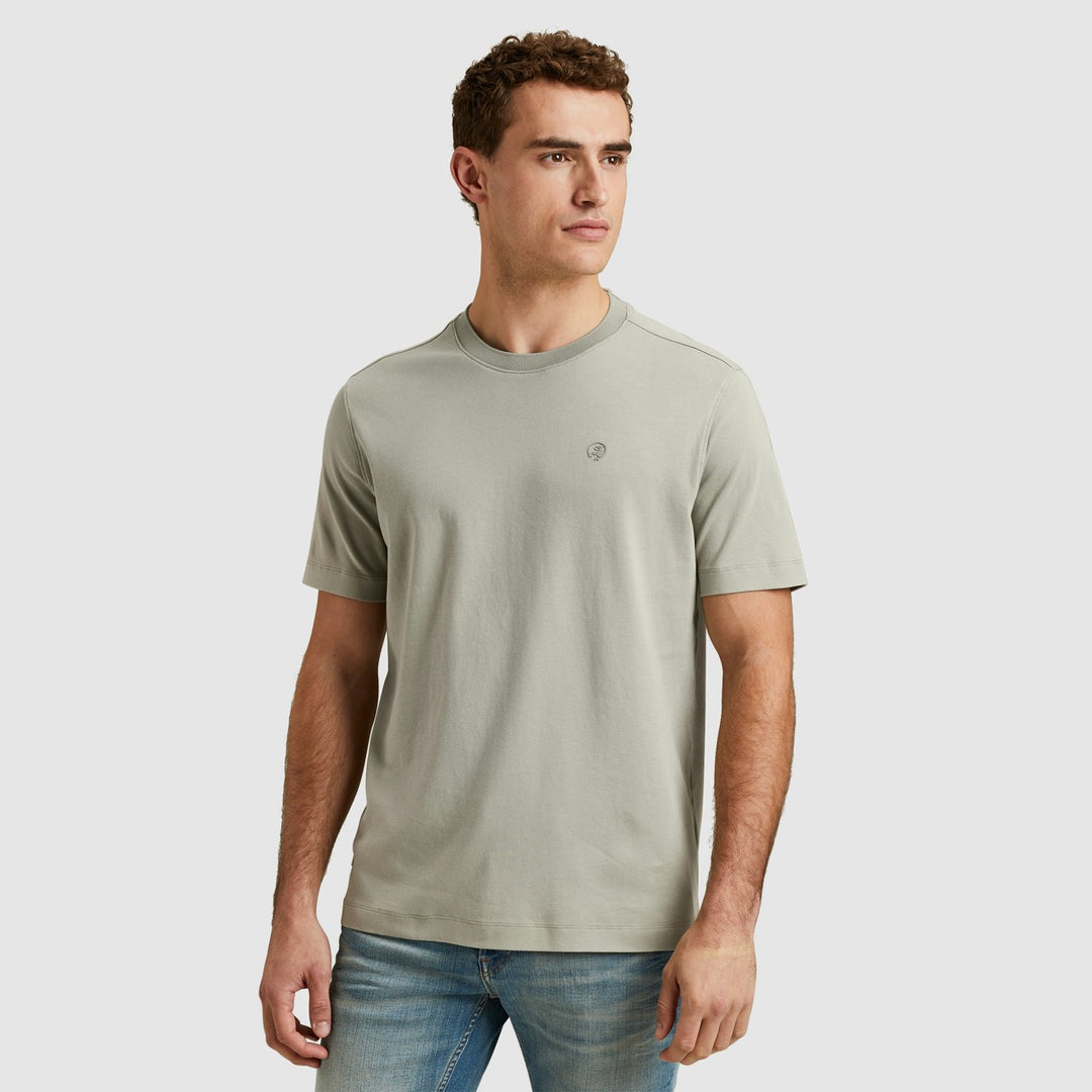 Short Sleeve R-neck Regular Fit In - Olijf