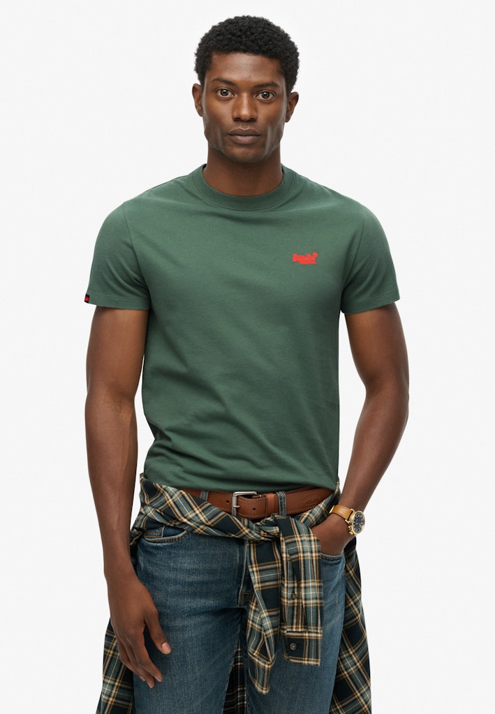 Essential T-shirt Ss - Olijf