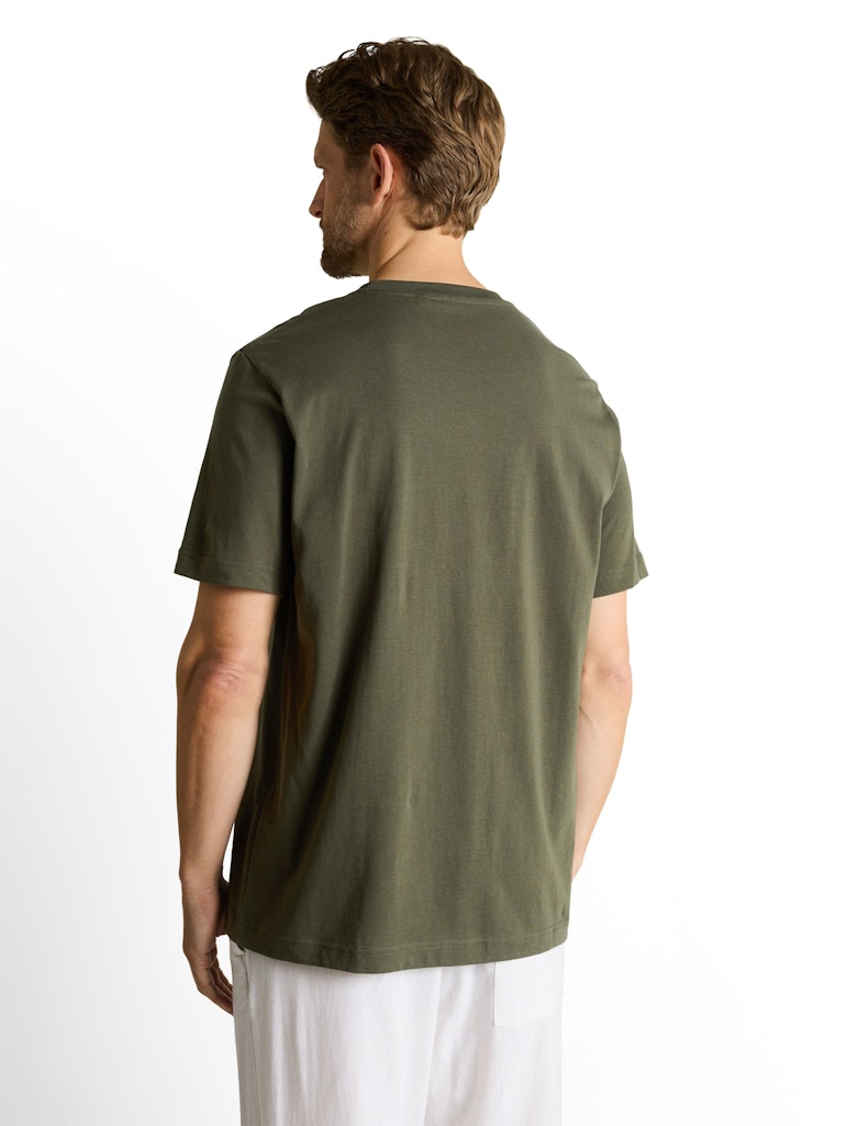 Foto Print T-shirt - Olijf