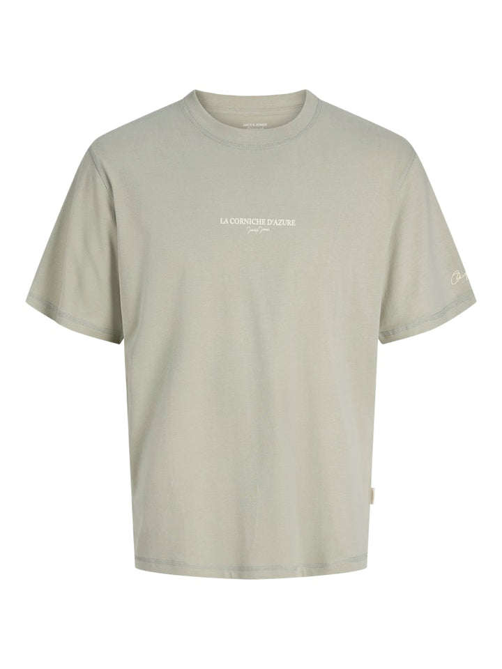 Jorhyeres Back Element Tee Ss Crew - Olijf