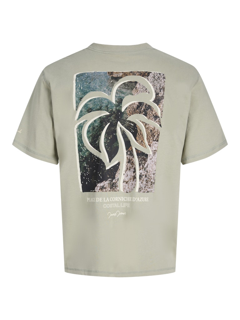 Jorhyeres Back Element Tee Ss Crew - Olijf