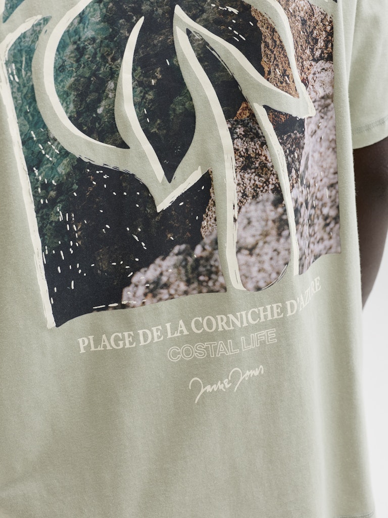 Jorhyeres Back Element Tee Ss Crew - Olijf