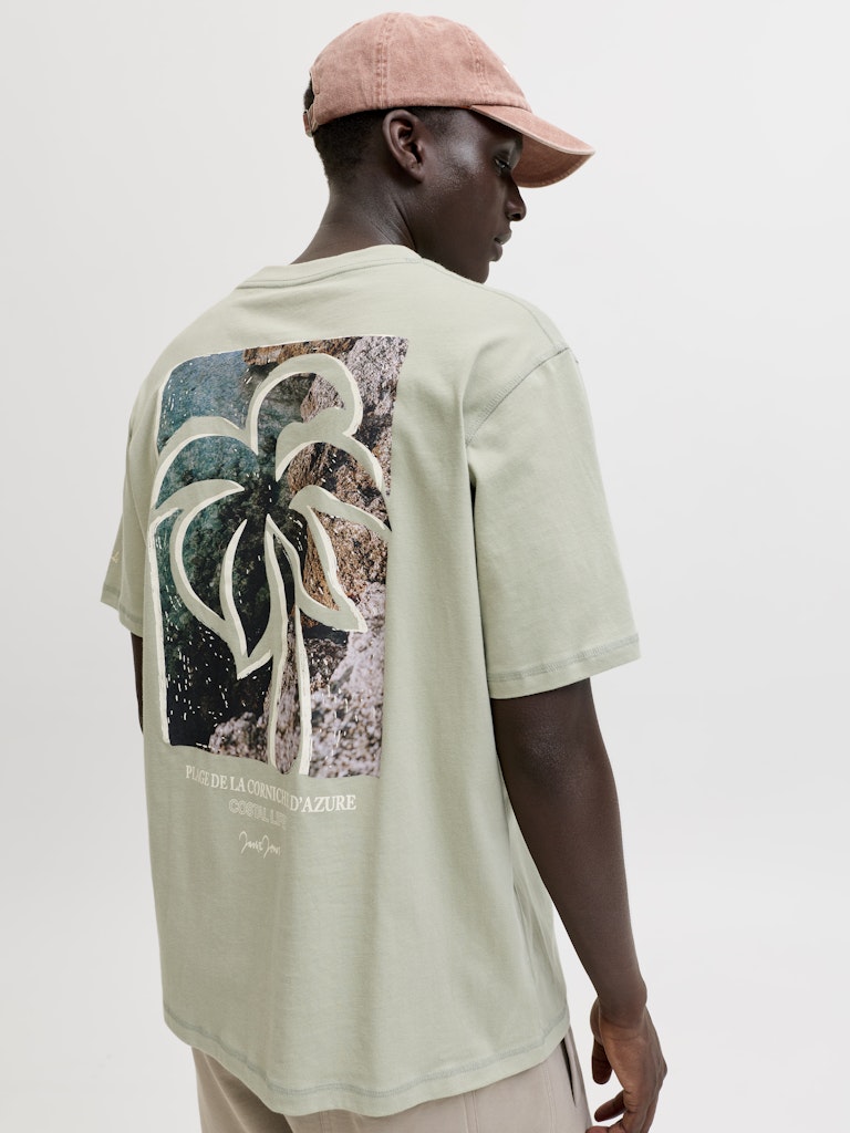 Jorhyeres Back Element Tee Ss Crew - Olijf
