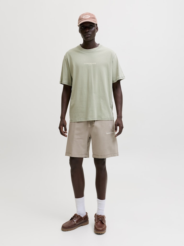 Jorhyeres Back Element Tee Ss Crew - Olijf