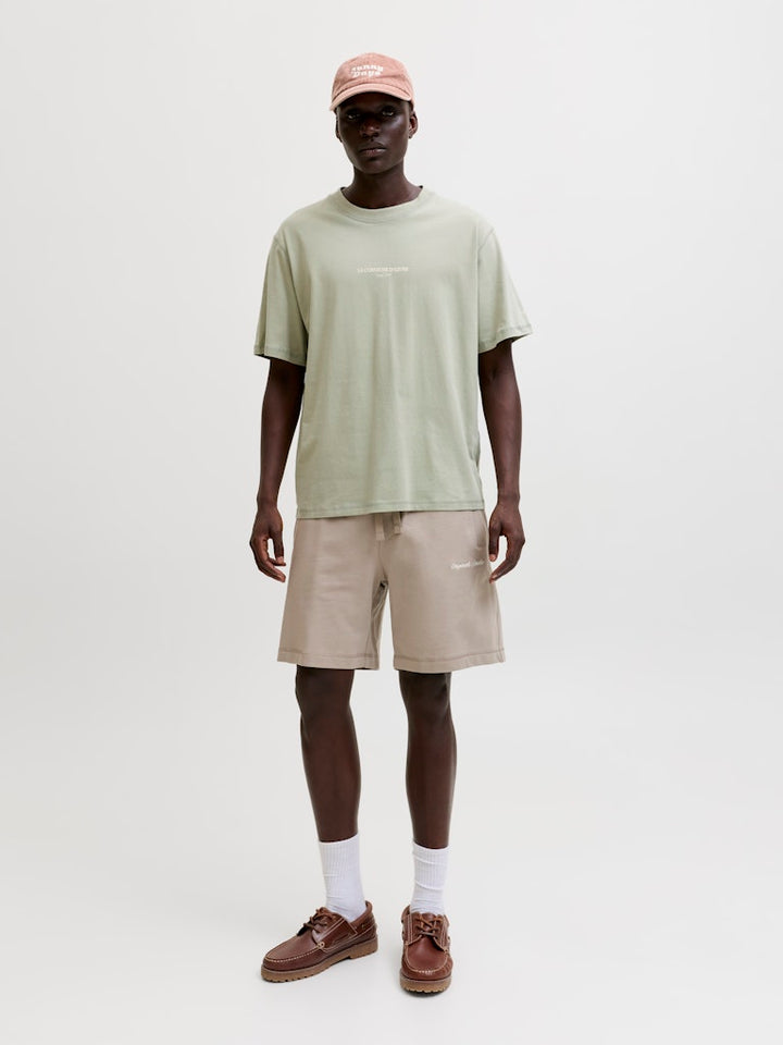 Jorhyeres Back Element Tee Ss Crew - Olijf